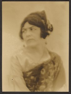 Woman Wrapped in Scarf by Louis Fleckenstein