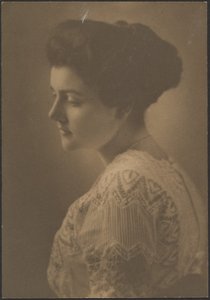 Woman in White Embroidered Dress by Louis Fleckenstein