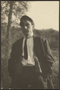 Young Man in Field by Louis Fleckenstein