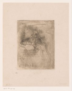Old Man with Beard Leaning on an Open Book