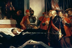 Last Respects to the Remains of Counts Egmont and Hoorn by Louis Gallait