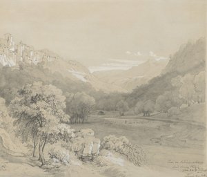 A View of Cavi in the Sabine Hills by Louis Gurlitt