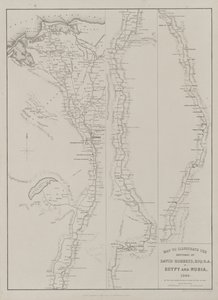 Egypt and Nubia, Volume III: Map to Illustrate the Sketches of David Roberts, Esq by Louis Haghe