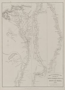 Egypt and Nubia, Volume III: Map to Illustrate the Sketches of David Roberts, Esq: R.A. in Egypt and Nubia 1849 by Louis Haghe
