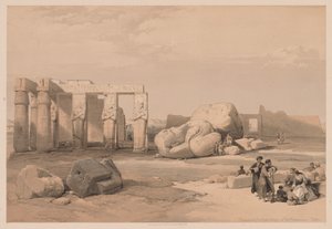 Egypt and Nubia: Volume II - No. 4, Fragments of the Great Colossi, at the Memnonium
