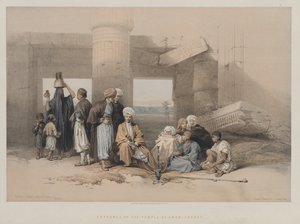 Egypt and Nubia, Volume II: Entrance of the Temple of Amun, Thebes