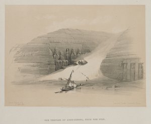 Excavated Temples of Abo Simble, Nubia by Louis Haghe