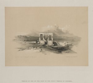Temple of Isis on the Roof of the Great Temple of Dendera by Louis Haghe