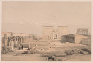 Egypt and Nubia: Volume I - No. 42, Grand Approach to the Temple of Philae, Nubia