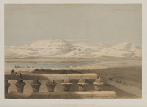 Egypt and Nubia, Volume I: Libyan Chain of Mountains, from the Temple of Luxor