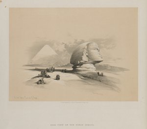 Egypt and Nubia, Volume I: The Great Sphinx, Pyramids of Gezeeh, 1846 by Louis Haghe