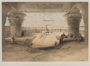 Egypt and Nubia, Volume I: View from Under the Portico of the Temple of Edfou, Upper Egypt