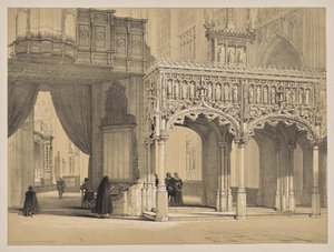 Sketches in Belgium and Germany, First Series, Screen in the Cathedral of St. Peter, Louvain