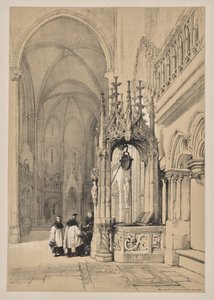 Sketches in Belgium and Germany, First Series, The Holy Well in the Cathedral of Ratisbon by Louis Haghe