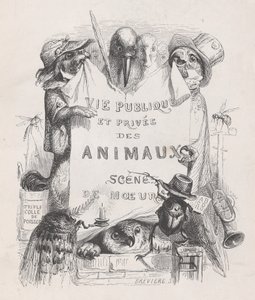 Private and Public Life of Animals, Scenes of Customs, ca. 1837-47 by Louis Henri Brévière