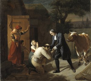 Fenelon returns a Stolen Cow to a Peasant by Louis Hersent