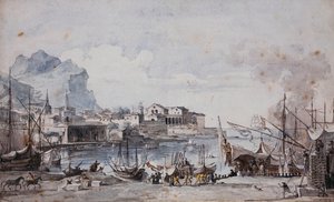 A View of the Port of Palermo