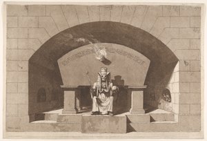 Tomb with Death Enthroned as a Sphinx, ca. 1779-84