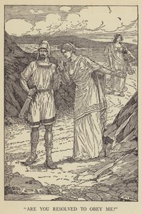 Are you resolved to obey me? by Louis John Rhead