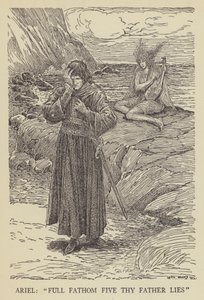 Ariel, Full fathom five thy father lies by Louis John Rhead