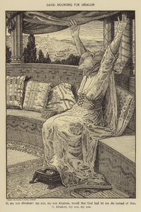 David mourning for Absalom by Louis John Rhead