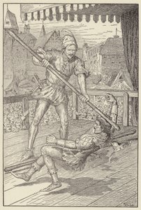 He Smote Eric Full and Square on His Skull by Louis John Rhead