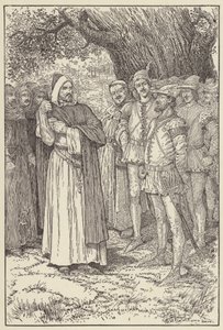 The king began to roll up his sleeve by Louis John Rhead