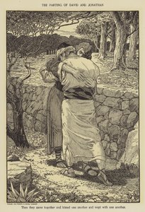 The parting of David and Jonathan