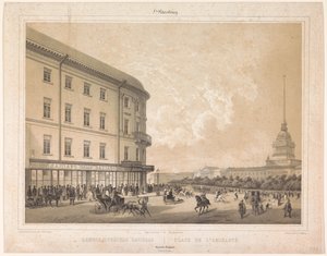 View of the Admiralty Square in Saint Petersburg