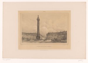 View of the Vendôme Column (Views in and around Paris)