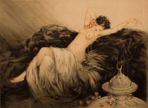 Nude with Black Fur