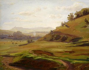 View from the Slope of the Doernberg towards Burghasungen by Louis Kolitz