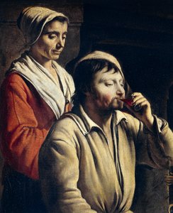 Peasant meal by Louis le Nain