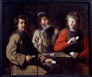 Soldiers Playing Cards by Louis le Nain