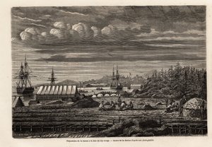 Preparation of cod at the bay of Cap Rouge by Louis Le Breton