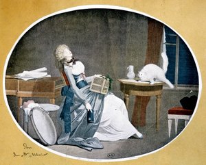 Reproduction of a painting by Louis Boilly