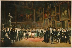 At the Close of the Salon of 1824, King Charles X by Louis Leopold Boilly