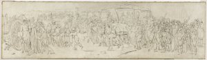 Cuckoos on the Quai des Tuileries, circa 1805 by Louis Leopold Boilly