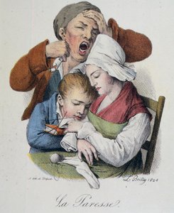 Seven Deadly Sins: Laziness by Boilly