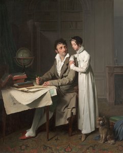 The Geography Lesson (detail) by Louis Leopold Boilly