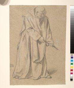 Study of a Monk Pulling on a Rope