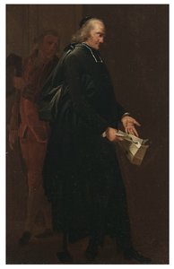 An Abbot Holding a Letter by Louis Leopold Boilly