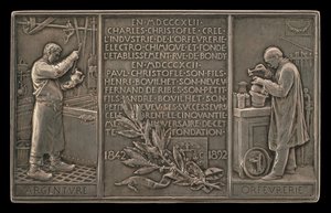 Fiftieth Anniversary of the Christofle Company, 1842-1892 (reverse)