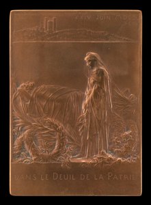 France Mourning the President of the Republic (reverse) by Louis Oscar Roty