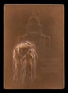 The Body of President Sadi Carnot Borne to the Panthéon [obverse], 1894 by Louis Oscar Roty