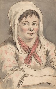 A Young Peasant Girl with Arms Folded