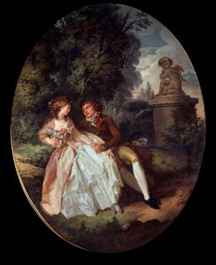 Galante Scene (with Cupid)