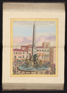 Fountain of the Four Rivers in Rome by Louis Rouhier