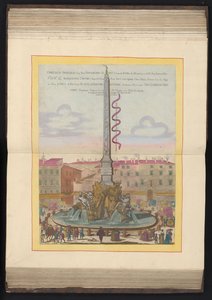 Fountain of the Four Rivers in Rome by Louis Rouhier