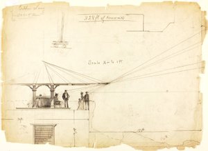 Untitled (Perspective Sketch) by Louis Schaettle
